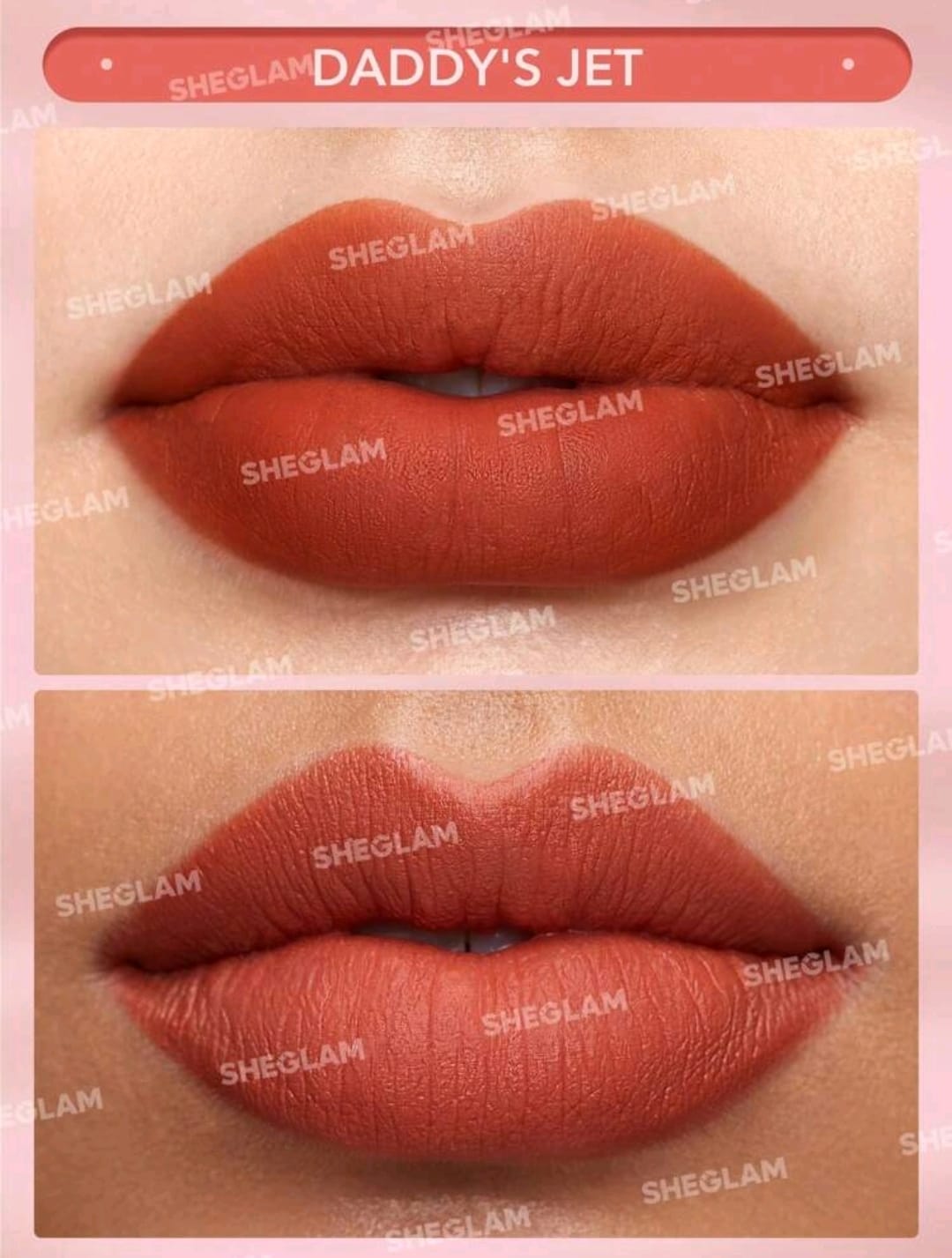 SHEGLAM Matte Allure Lipstick – Long-Lasting High Pigment Velvet Matte Lipstick ( Retro Rose, Daddy`s Jet )