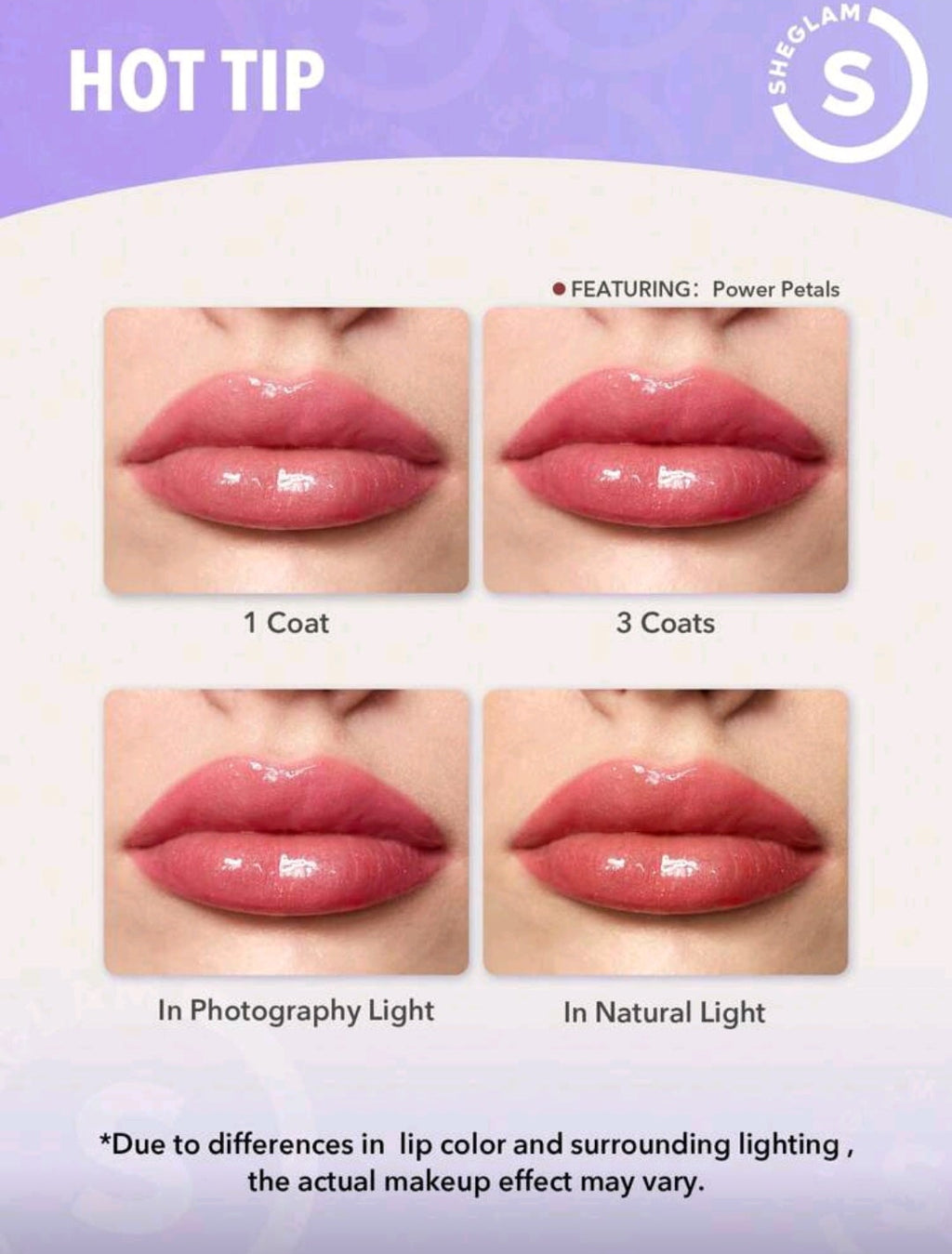 SHEGLAM Power Bouquet Lip Gloss – Sunny Sands Tinted Lip Oil