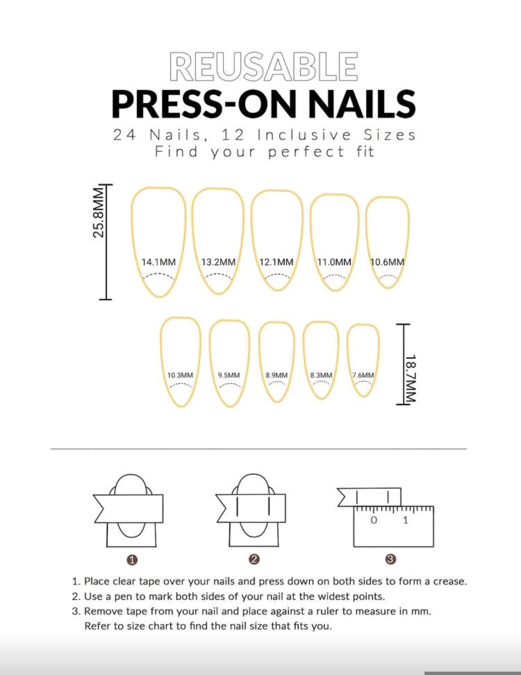 24PCS Y2K Long Almond Cat Eye Press-On Nails Set – Glossy Crystal Design