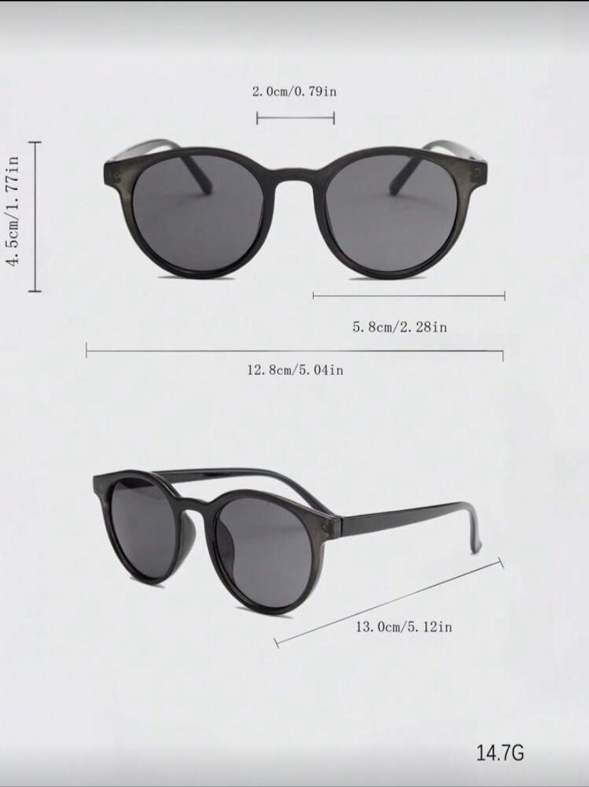 Korean Retro Full Frame Round Fashion Sunglasses – Available in Beige, Brown & Black