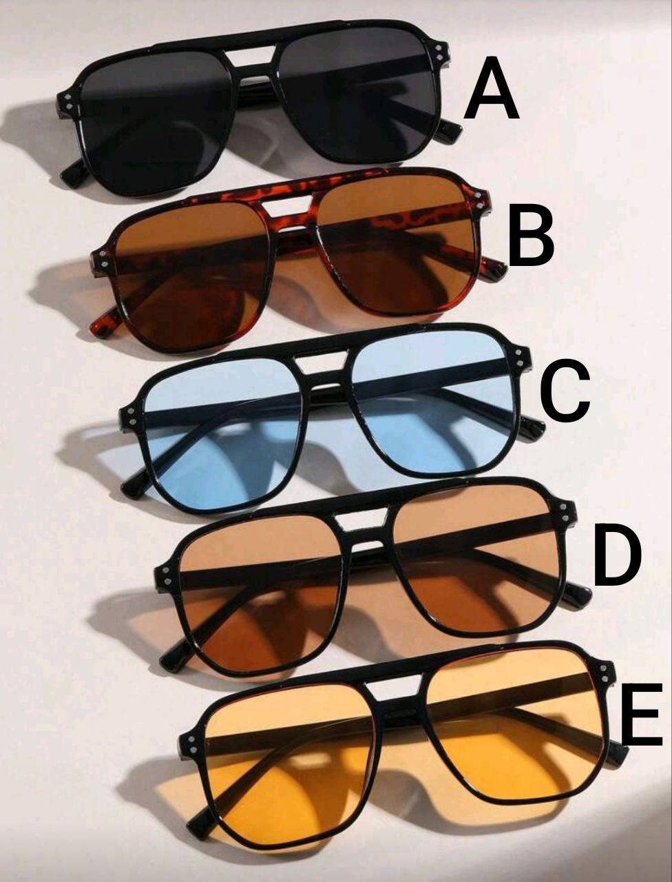 Women Square Multicolor Stud Decor Fashion Sunglasses – 5 Colors Available