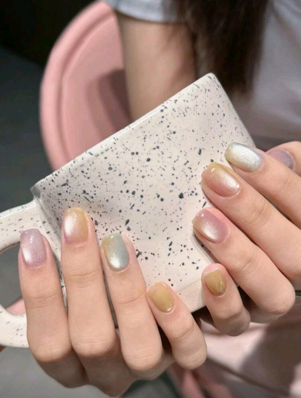 30pcs Square Colorful Nails - Sexy & Sweet Style