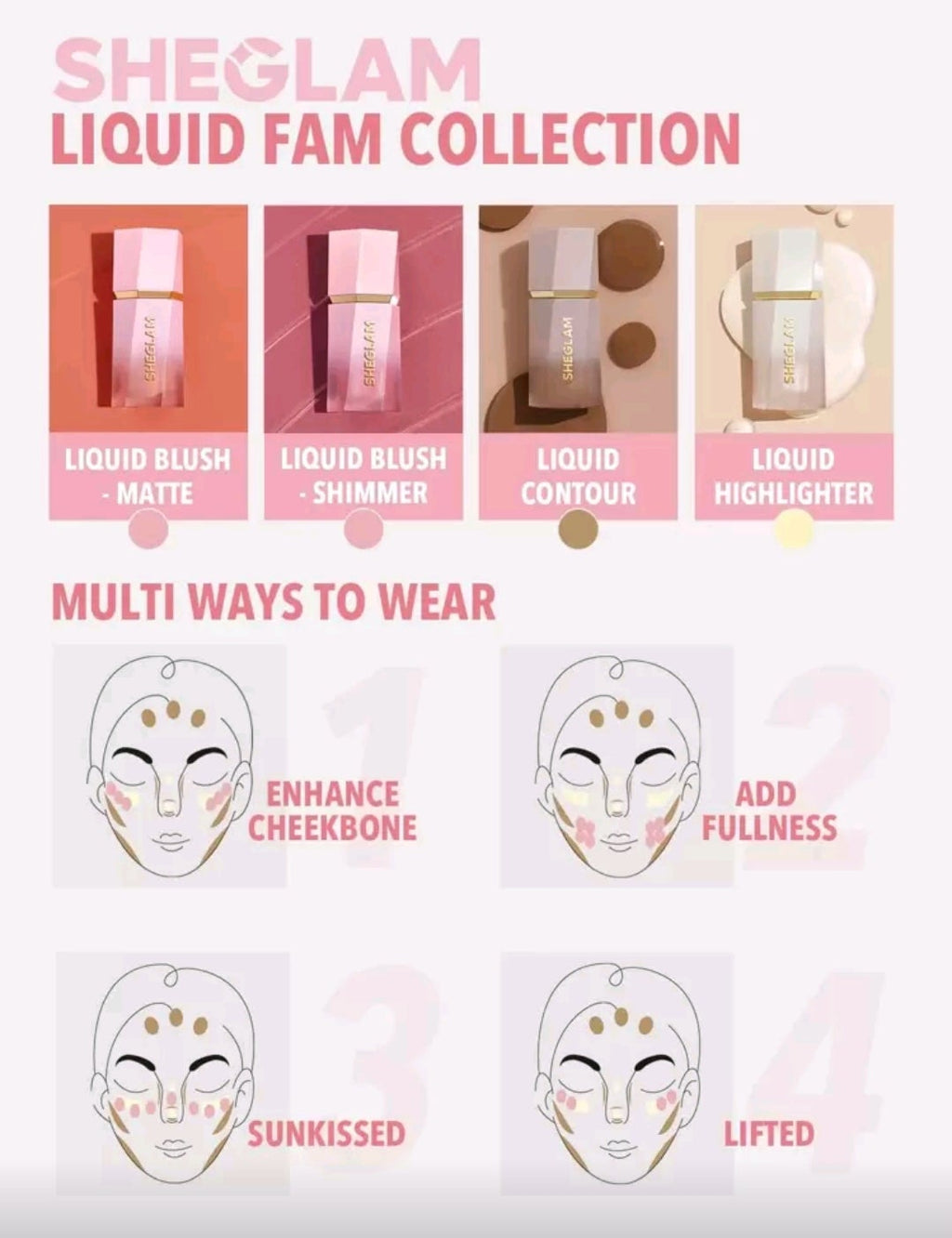 SHEGLAM Color Bloom Dayglow Liquid Blush – Shimmer Finish (Love Cake)