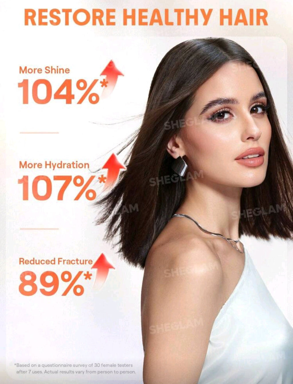 SHEGLAM Hot Streak Thermal Defense Glow Oil – Rose Scent Heat Protection Hair Elixir 10ml