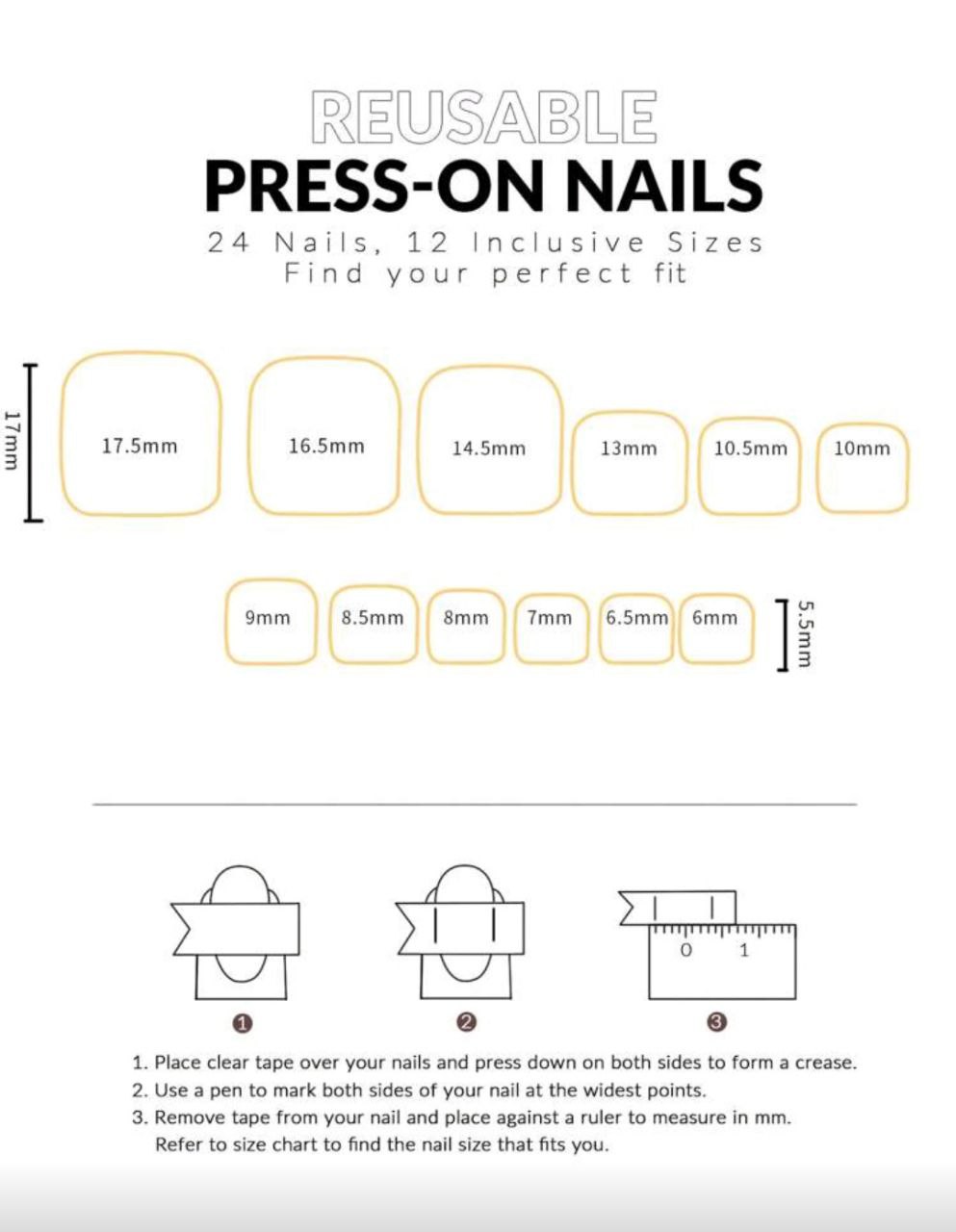 24pcs Shiny Shell Pattern Press-On Nails Set