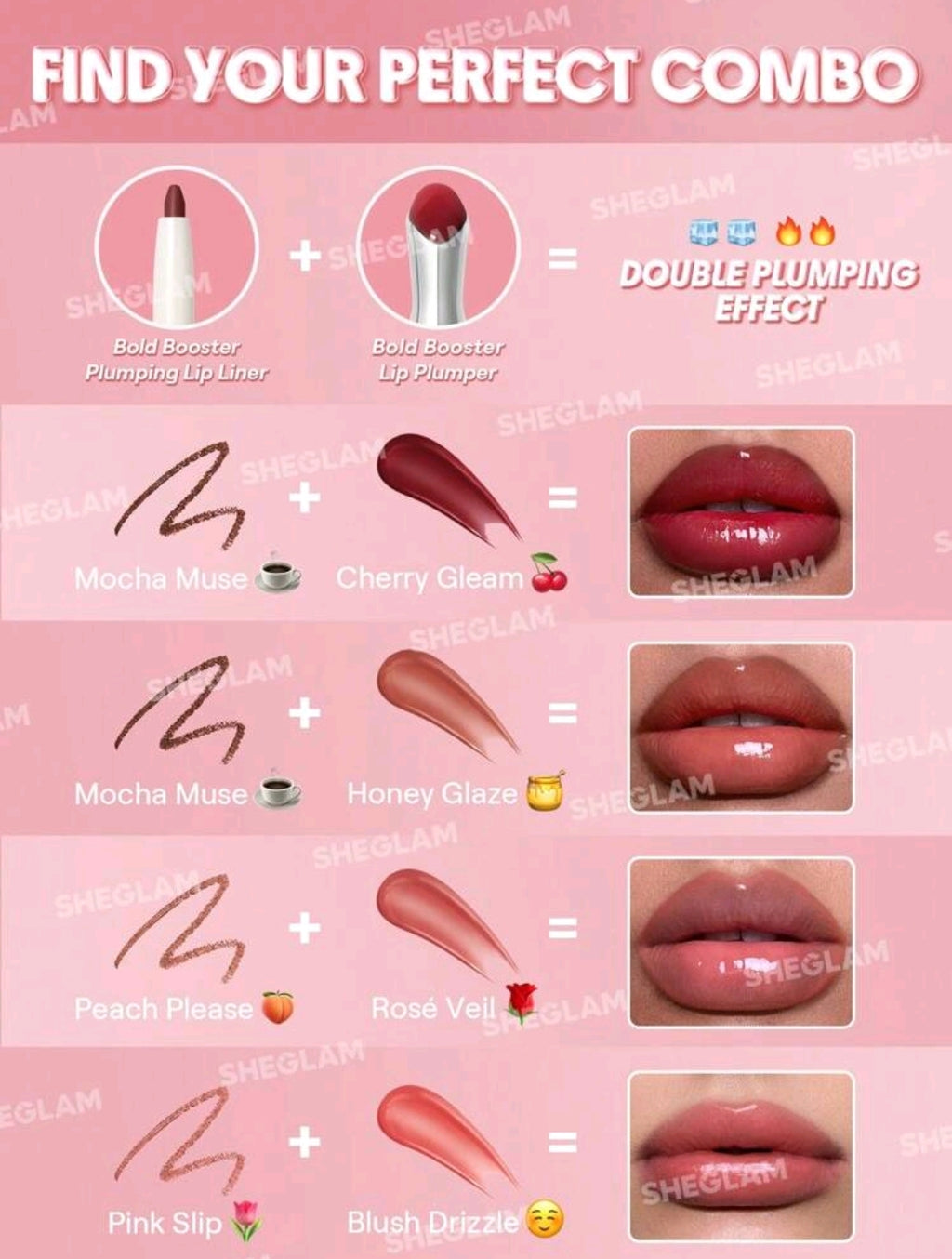 SHEGLAM Berry Bold Plumping Lip Liner