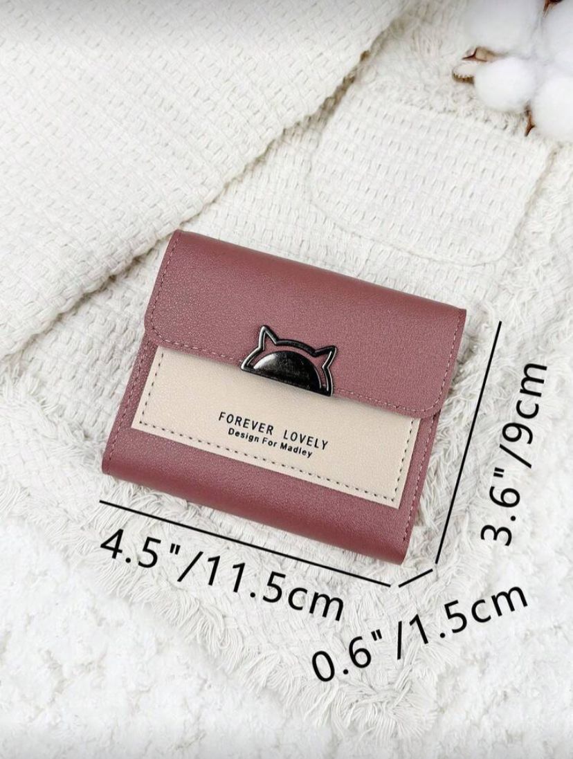 Compact Folding Bifold Wallet for Women – Small Pocket Wallet