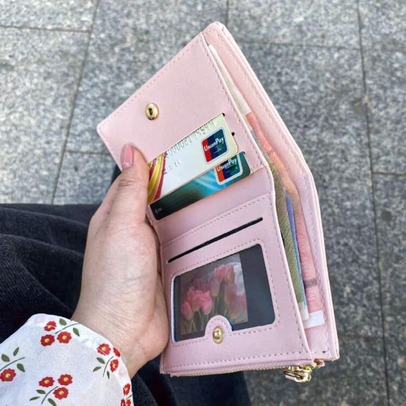 Women’s Large Capacity Floral Wallet – Korean Style Chic Design