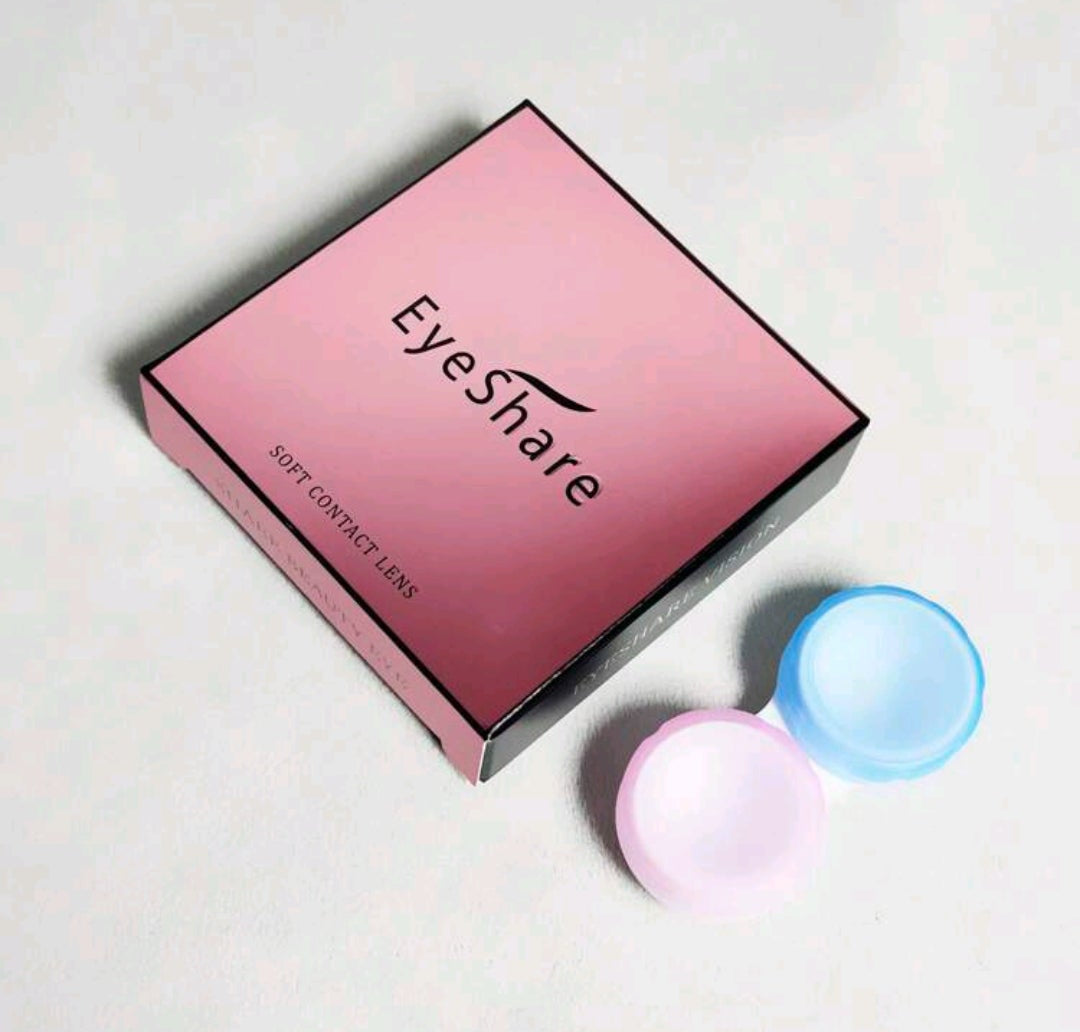 EYESHARE Blue Colored Contact Lenses – 14.2mm, Yearly Use