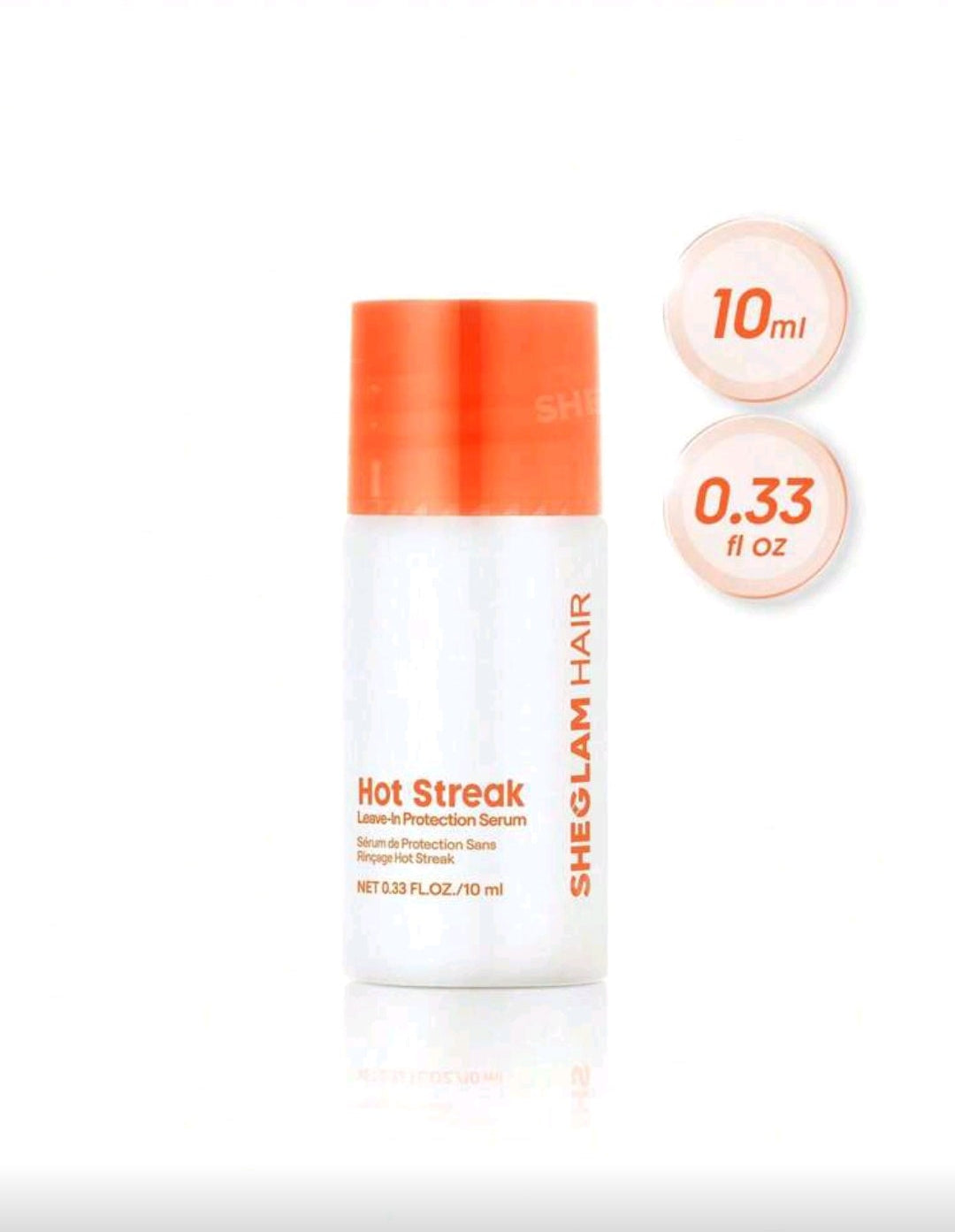 SHEGLAM Hot Streak Thermal Defense Glow Oil – Rose Scent Heat Protection Hair Elixir 10ml