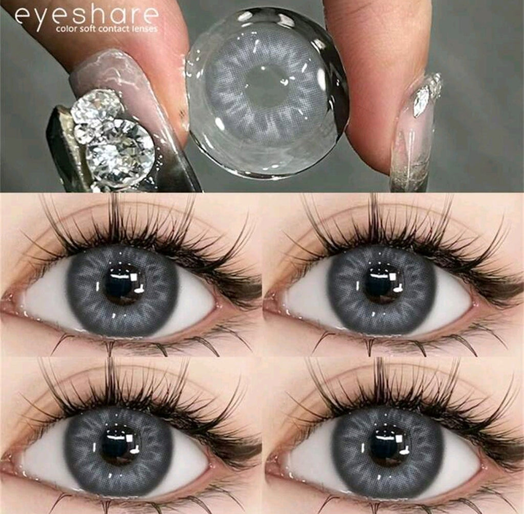 EYESHARE Gray Colored Contact Lenses – 14.0mm, Yearly Use