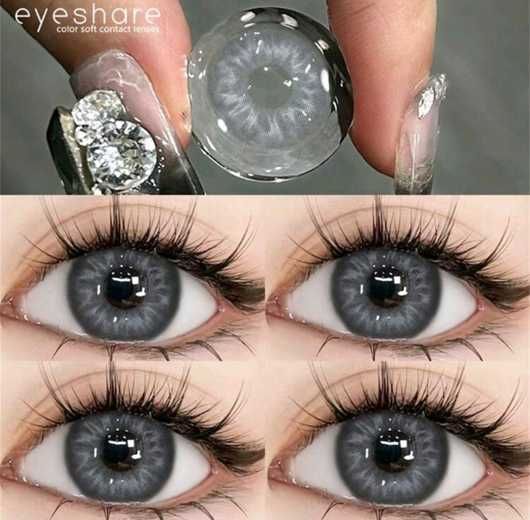 EYESHARE Gray Colored Contact Lenses – 14.0mm, Yearly Use