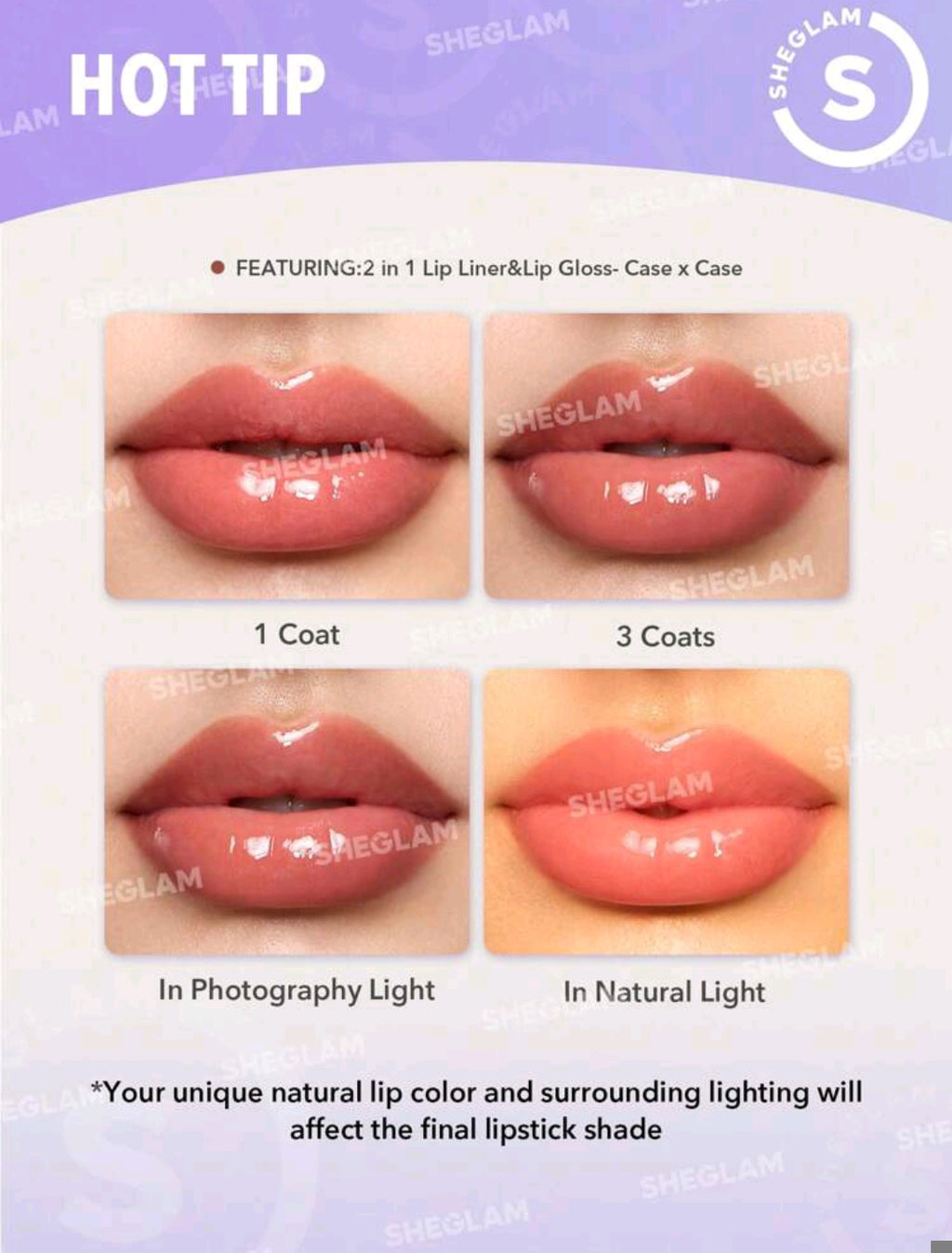 SHEGLAM Lip Rules Liner & Gloss Pen – Play Fair 2-In-1 Lip Combo