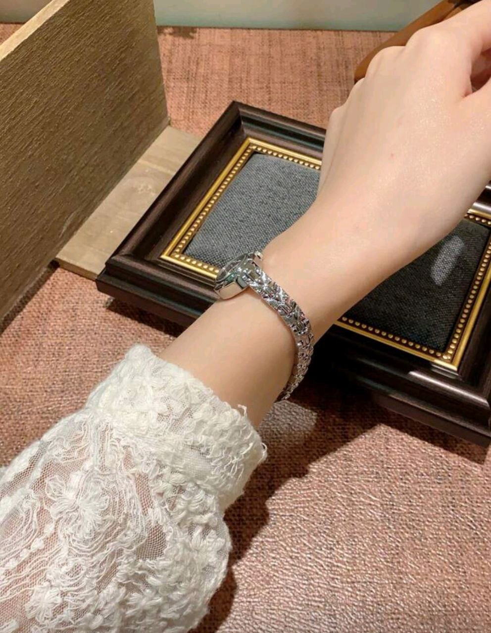 Women’s Elegant Small Dial Quartz Watch – Gold & Silver Strap