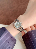 Two-Tone Polygonal Quartz Watch for Women – Elegant & Exquisite Design