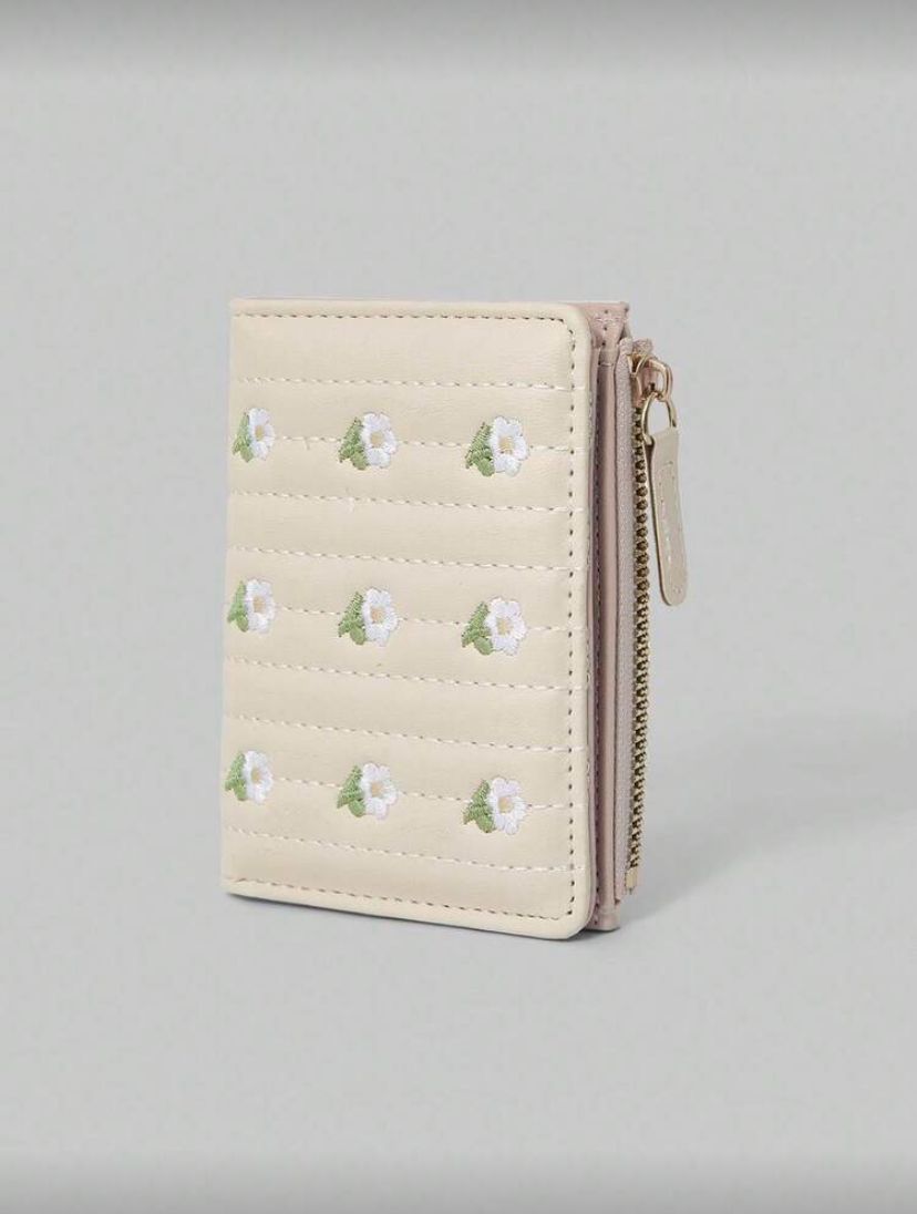 Women’s Large Capacity Floral Wallet – Korean Style Chic Design