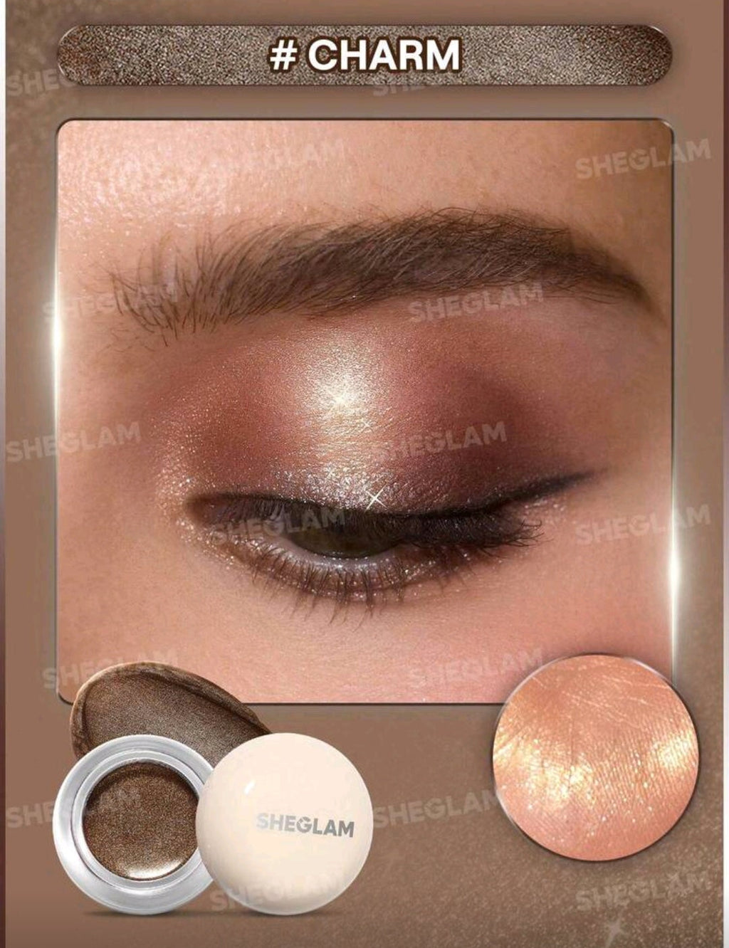 SHEGLAM Starstruck Cream Eyeshadow Pot – Long-Wear Shimmer Cream Shadow ( Veiled | Nova | Charm | Celeste )