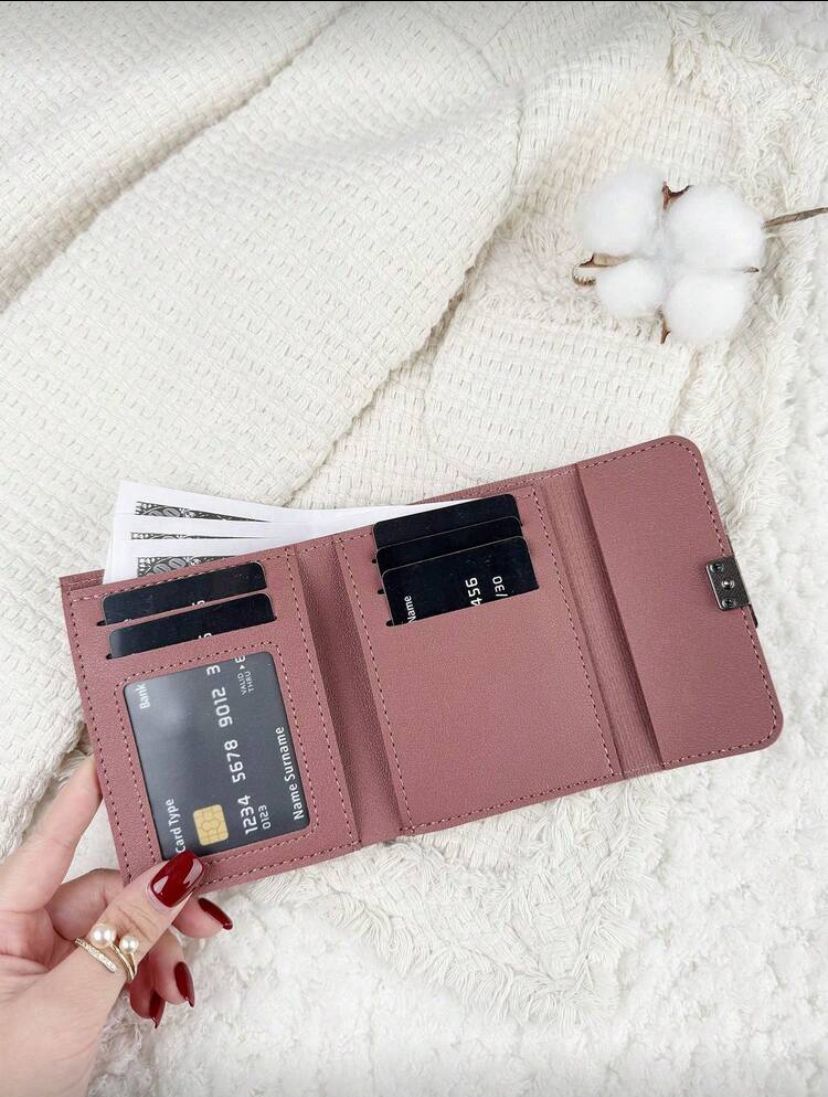 Compact Folding Bifold Wallet for Women – Small Pocket Wallet