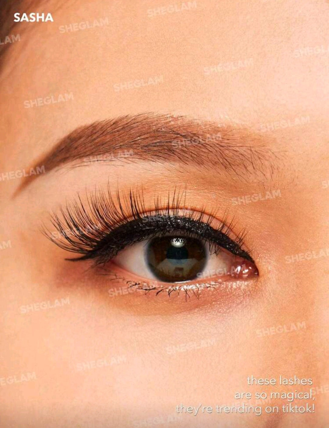 SHEGLAM Girl Next Door False Eyelashes – Sasha 3 Pairs Extra Long Natural Lashes