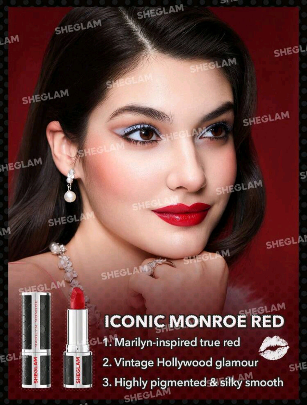 Marilyn Monroe X SHEGLAM The Icon Lipstick – XOXO Valentine Red