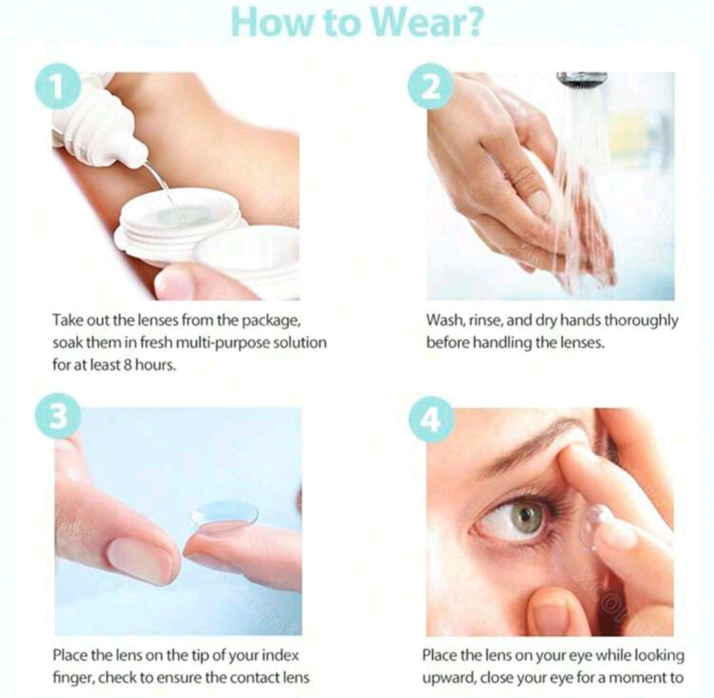 EYESHARE Blue Colored Contact Lenses – 14.2mm, Yearly Use