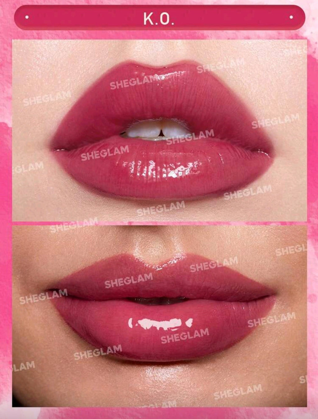 SHEGLAM Pout Pillow Cushion Lip Gloss – High Shine Moisturizing Lip Glaze (3 Shades)
