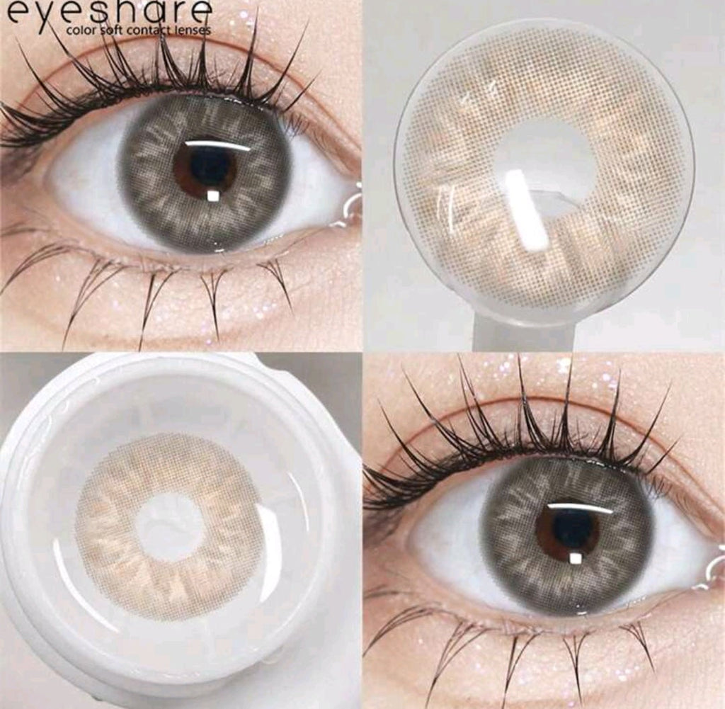 EYESHARE Brown Colored Contact Lenses – 14.0mm, Yearly Use