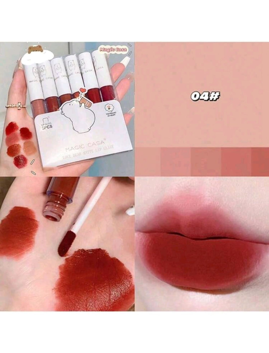 Matte Lipstick Set ( 6 shades )