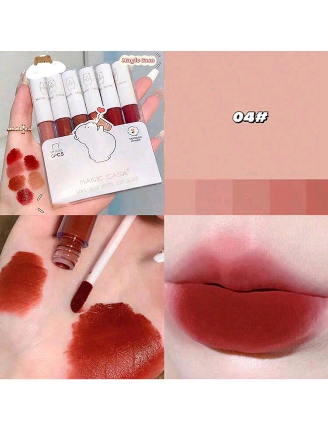 Matte Lipstick Set ( 6 shades )