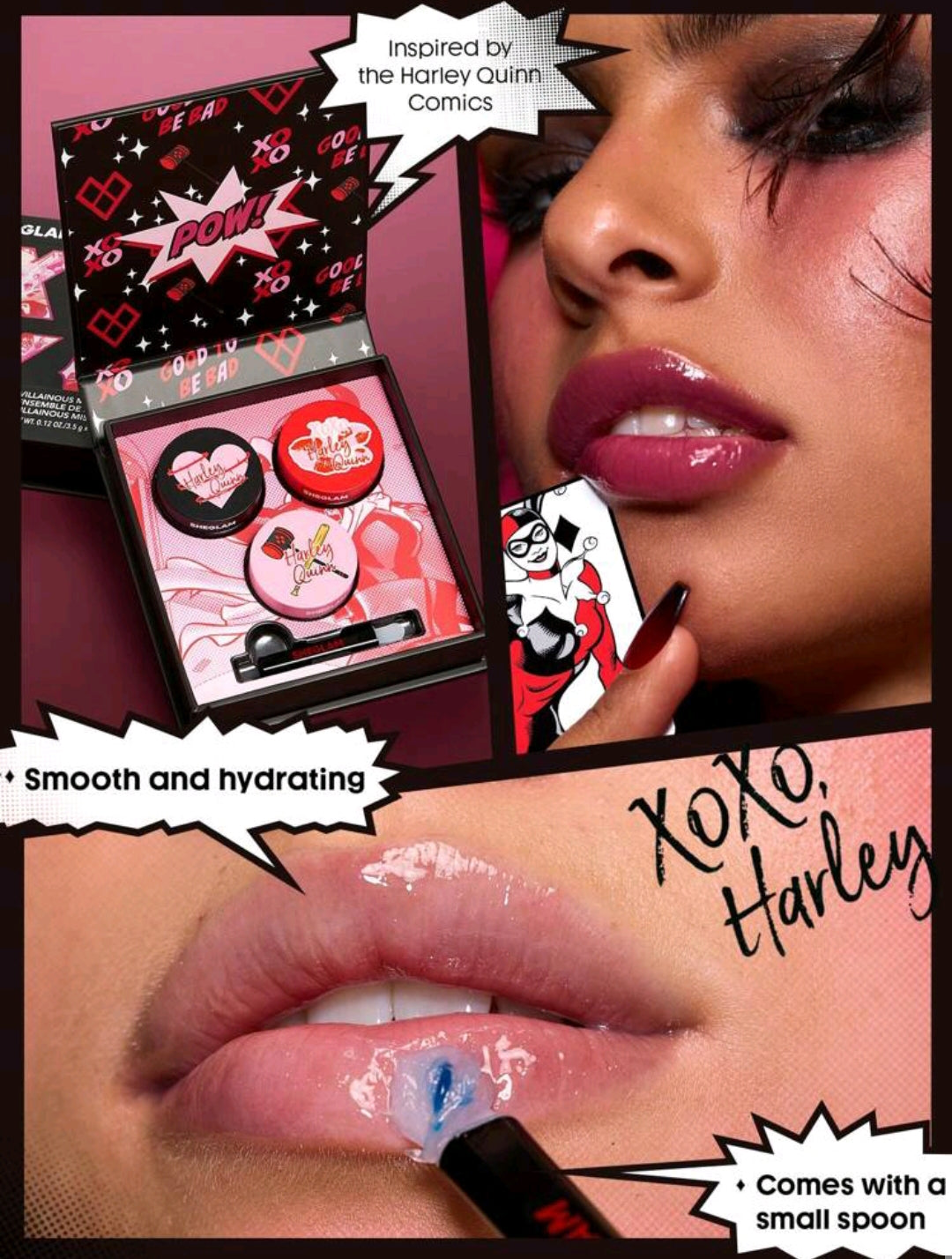 Harley Quinn X SHEGLAM Villainous Misfits Lip Jam – Moisturizing Gloss