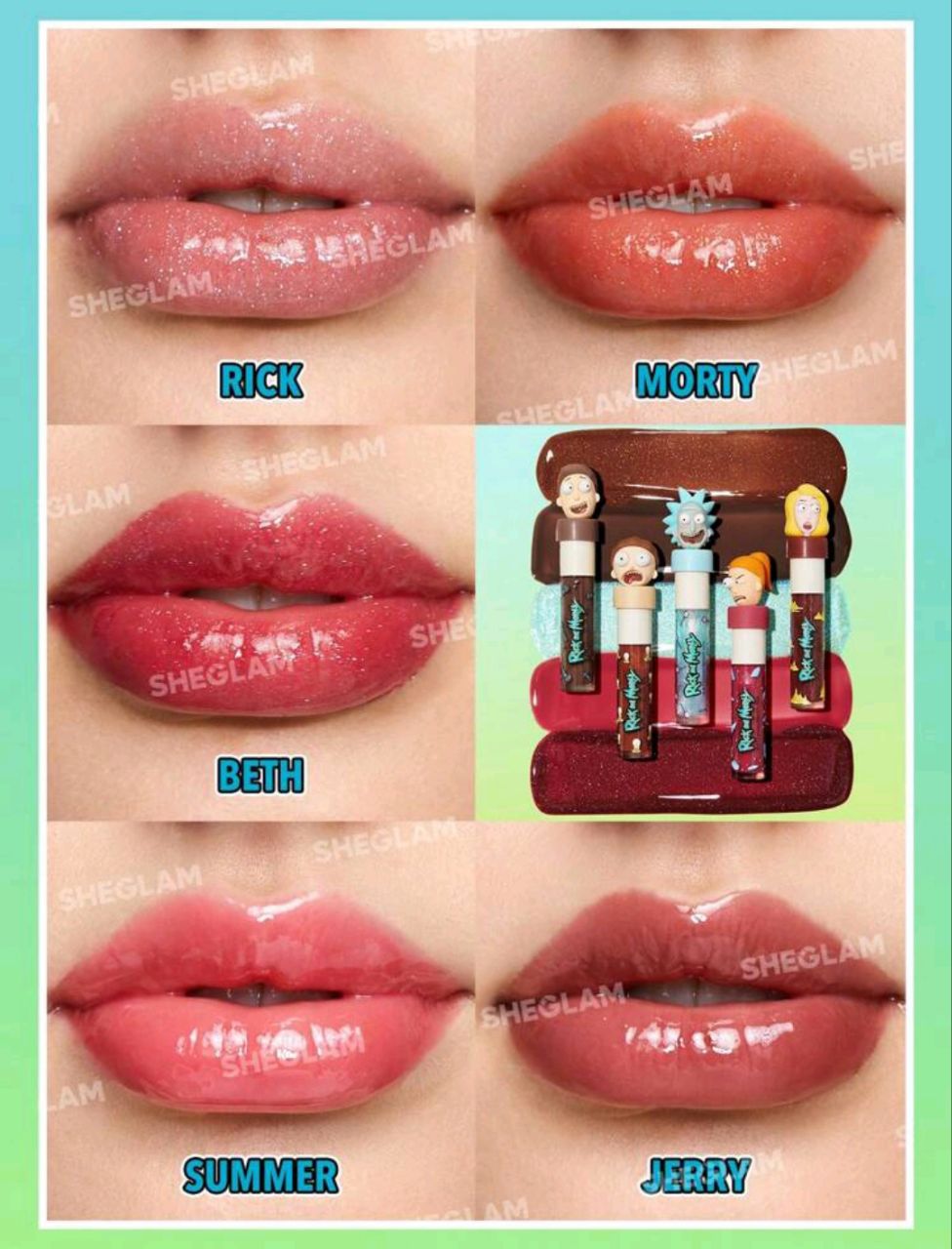 SHEGLAM Lip Gloss from Rick & Morty Set