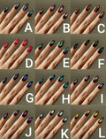 24PCS Y2K Almond Glossy Cat Eye Press-On Nails – 12 Colors