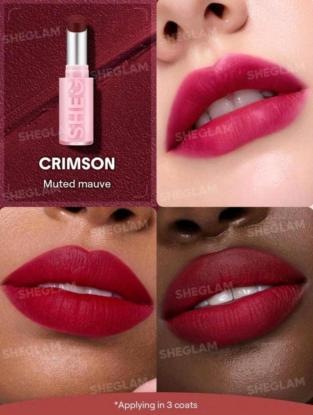 SHEGLAM Crimson Kiss Lip Veil Cushion