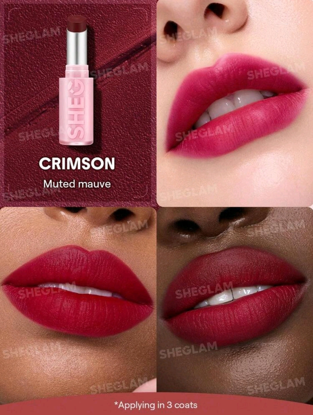 SHEGLAM Crimson Kiss Lip Veil Cushion