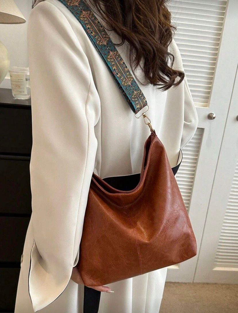 Summer Fashion Large Capacity Shoulder & Tote Bag – Brown