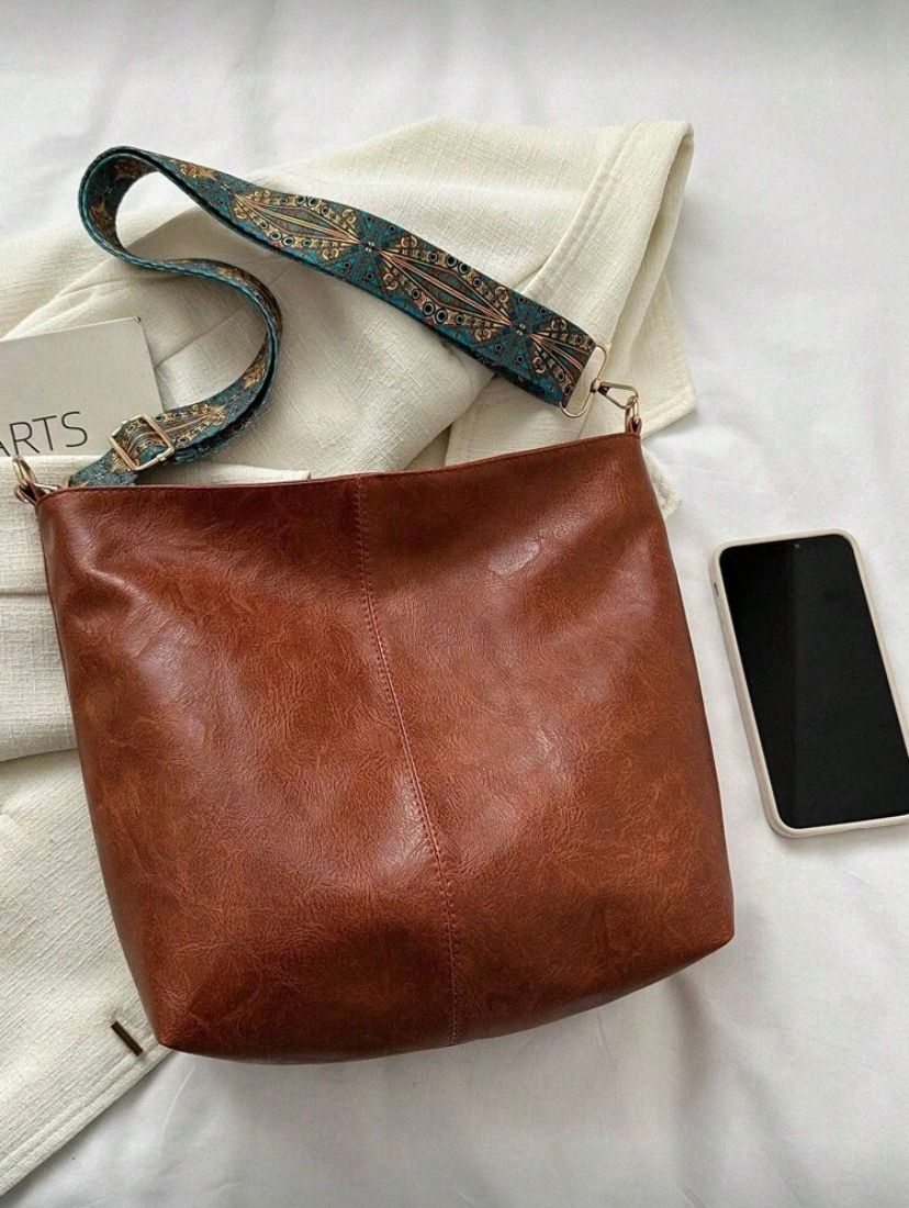 Summer Fashion Large Capacity Shoulder & Tote Bag – Brown