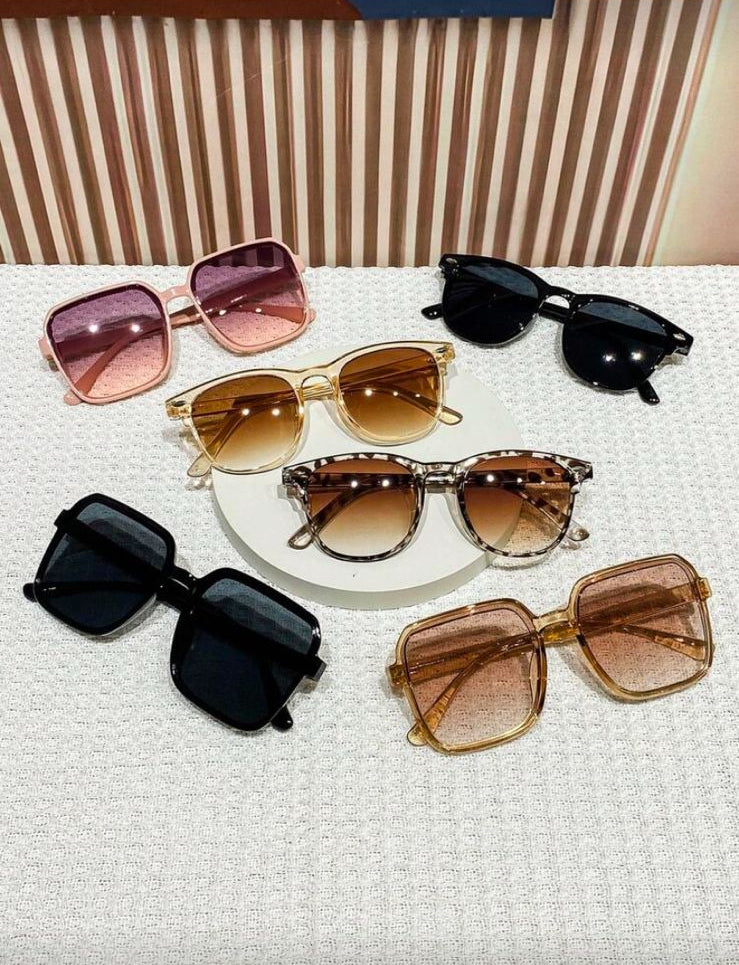 Women's Geometric Retro Chic Fashion Sunglasses – 6 Colors
