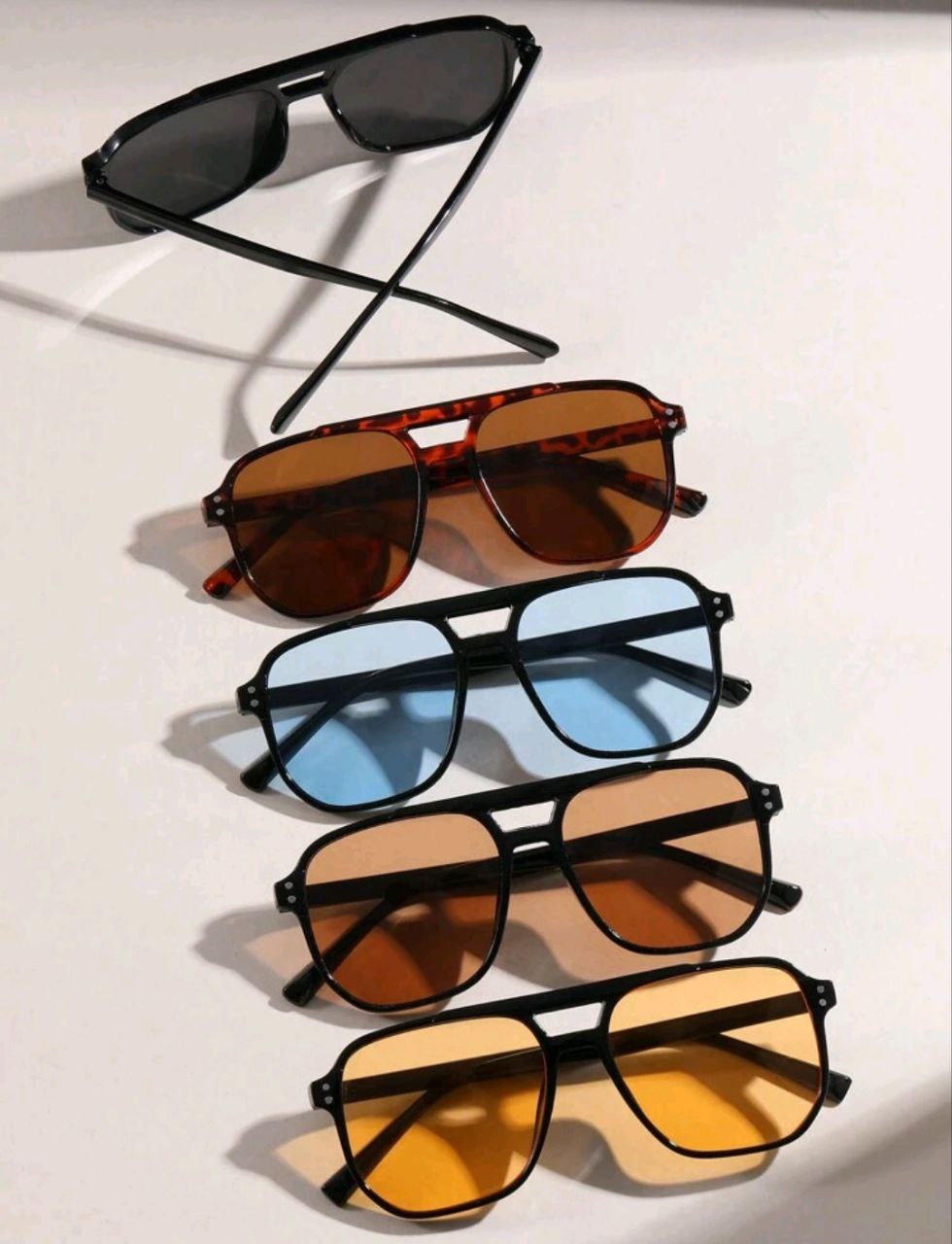Women Square Multicolor Stud Decor Fashion Sunglasses – 5 Colors Available