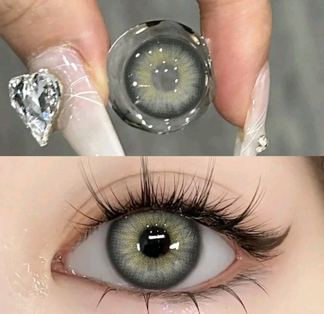 EYESHARE Natural Gray Colored Contact Lenses – 14.2mm Yearly Use