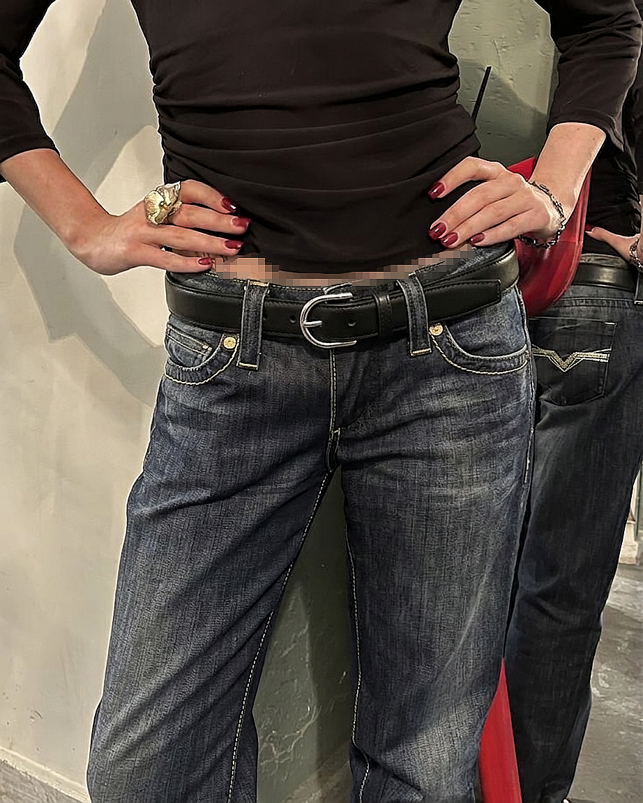 Women’s Casual High-End Belt – Silver Buckle (Versatile Daily Style)