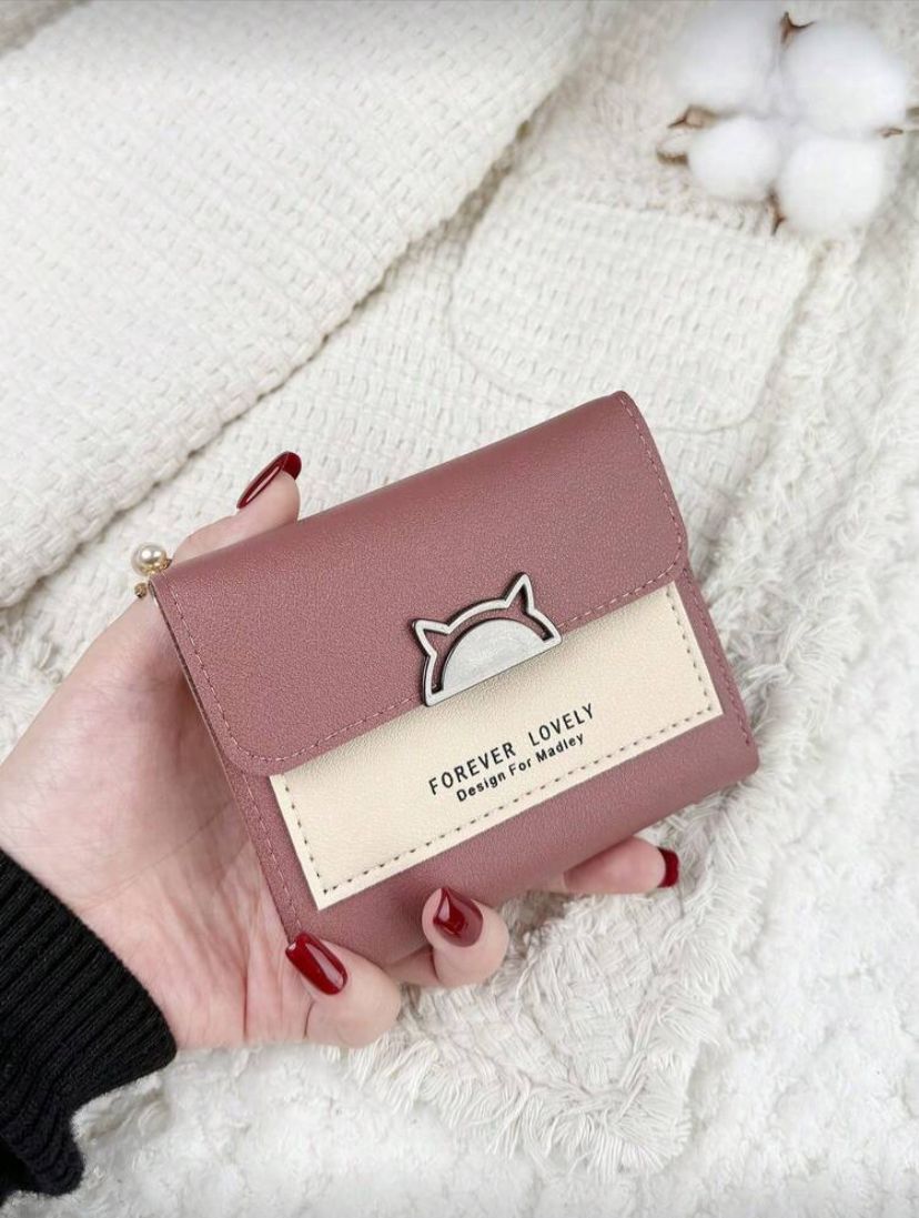 Compact Folding Bifold Wallet for Women – Small Pocket Wallet