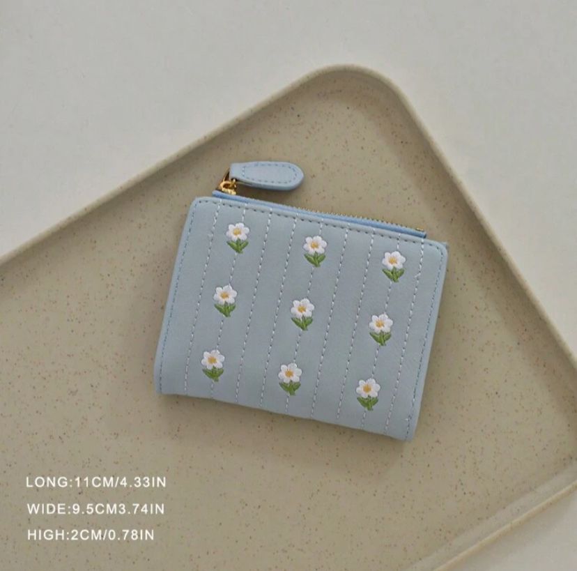 Women’s Large Capacity Floral Wallet – Korean Style Chic Design