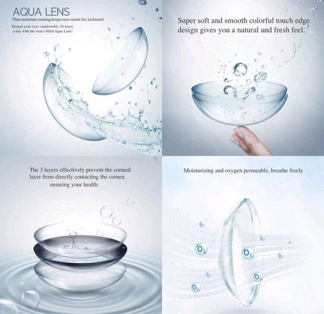 Gray Colored Contact Lenses – 14.5mm, Yearly Use