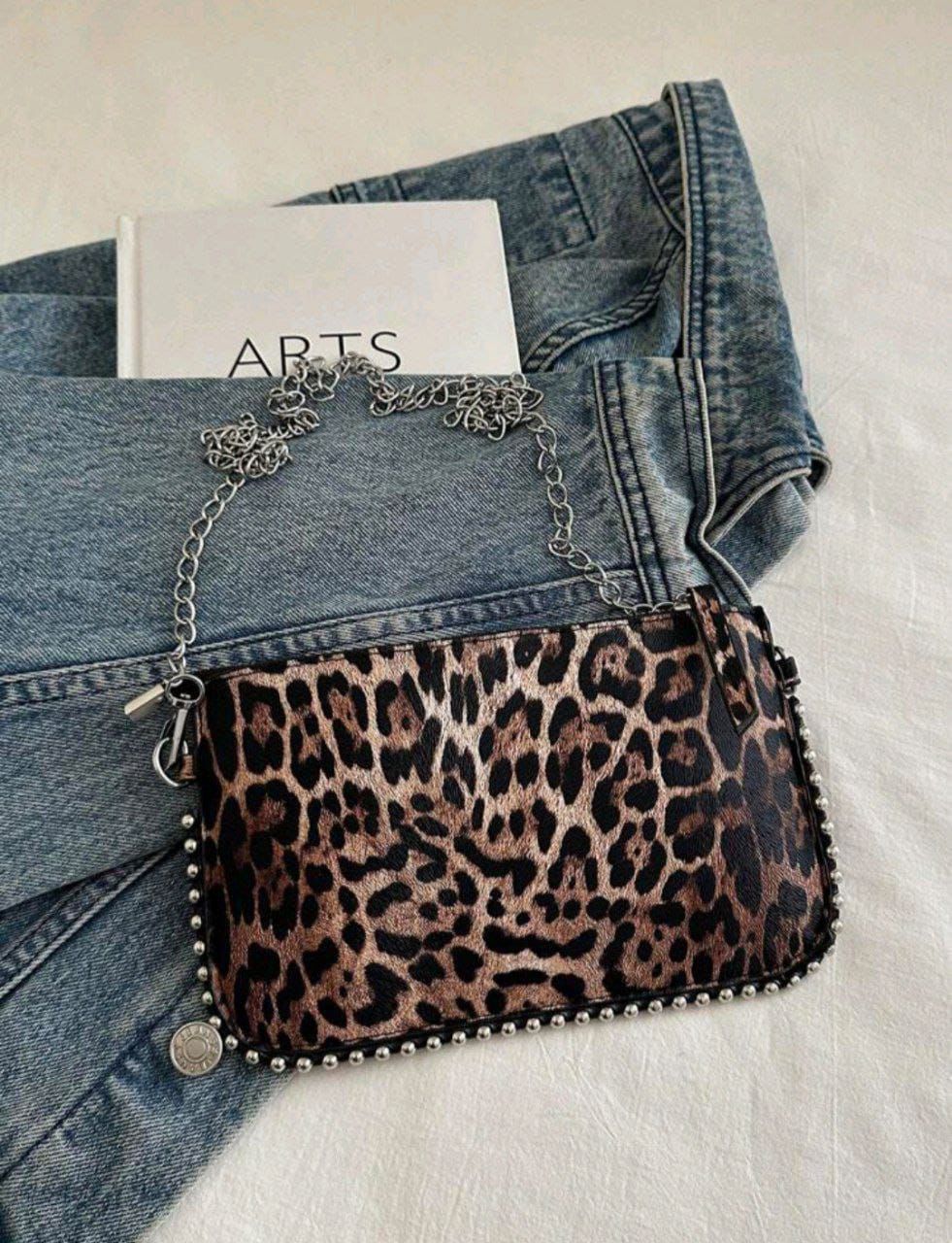 Rectangular PU Leather Phone Crossbody Bag with Chain Strap for Women