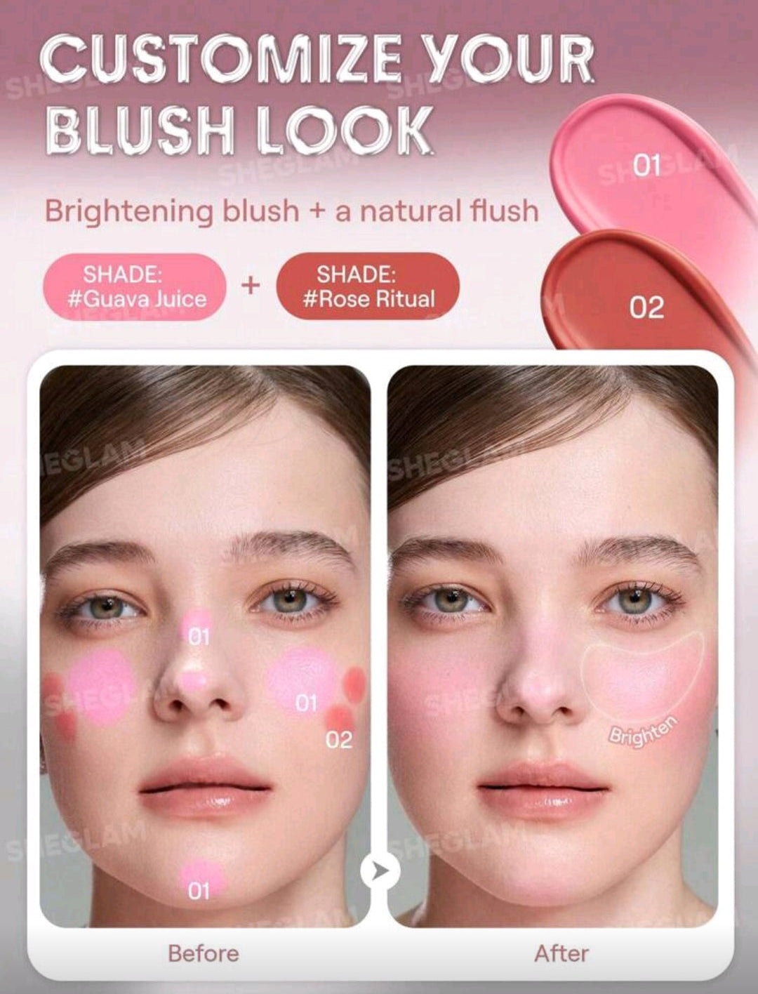 SHEGLAM Buttery Bliss Blush Stick – Creamy Glow Blush