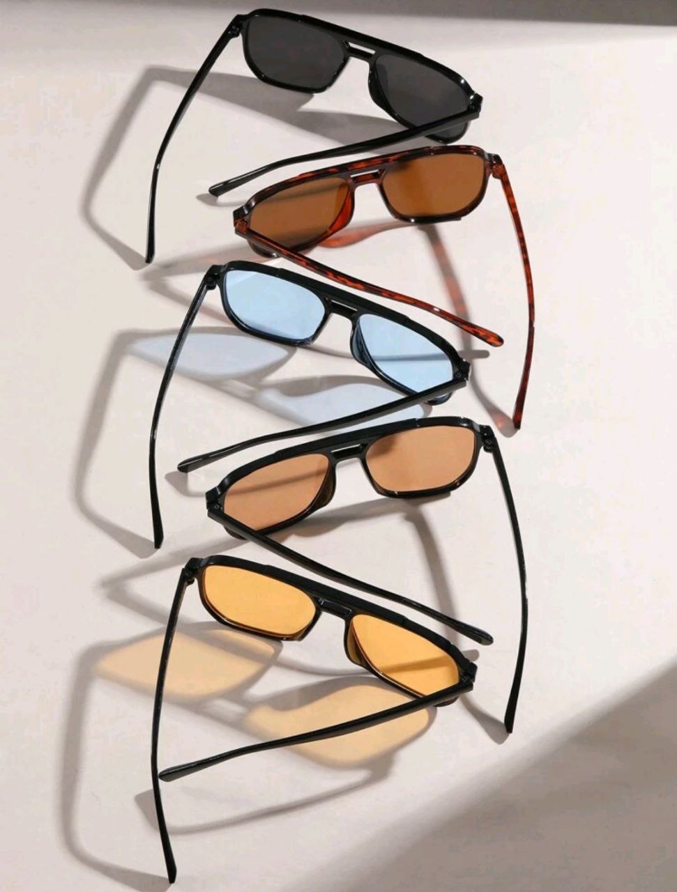 Women Square Multicolor Stud Decor Fashion Sunglasses – 5 Colors Available