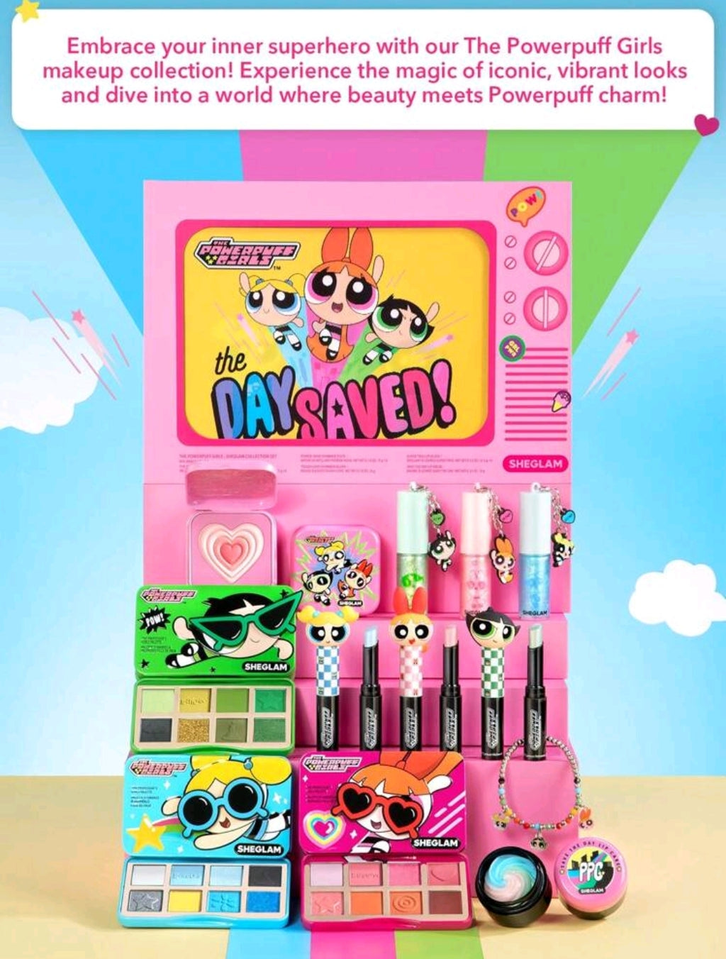 The Powerpuff Girls X SHEGLAM Save The Day Lip Sleep Mask