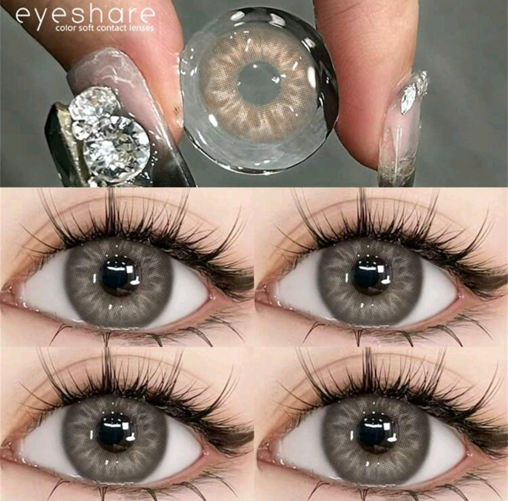 EYESHARE Brown Colored Contact Lenses – 14.0mm, Yearly Use