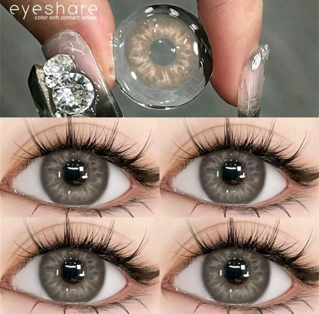 EYESHARE Brown Colored Contact Lenses – 14.0mm, Yearly Use
