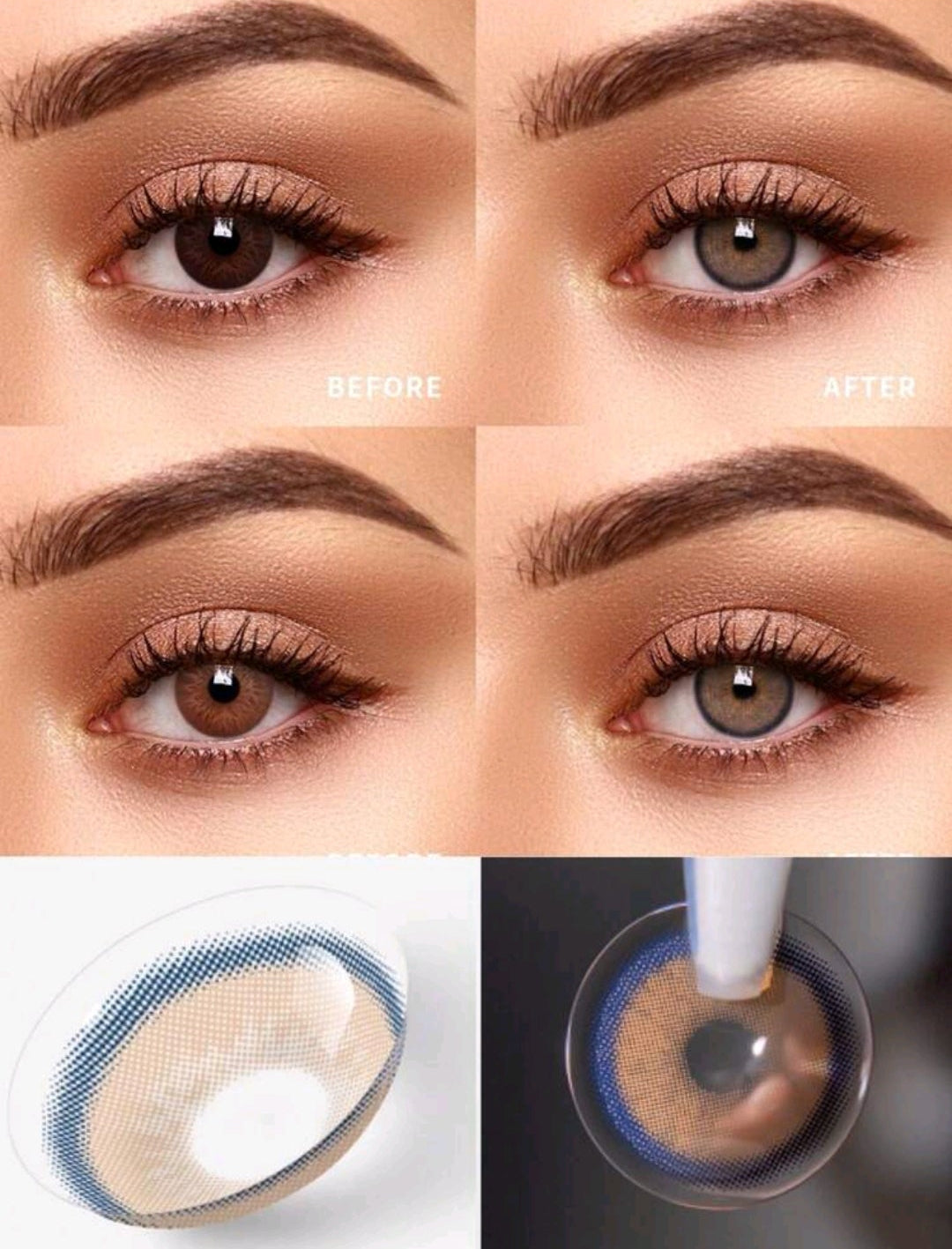 Lalens Neala Brown Contact Lenses – 14.0mm, 1 Year Use